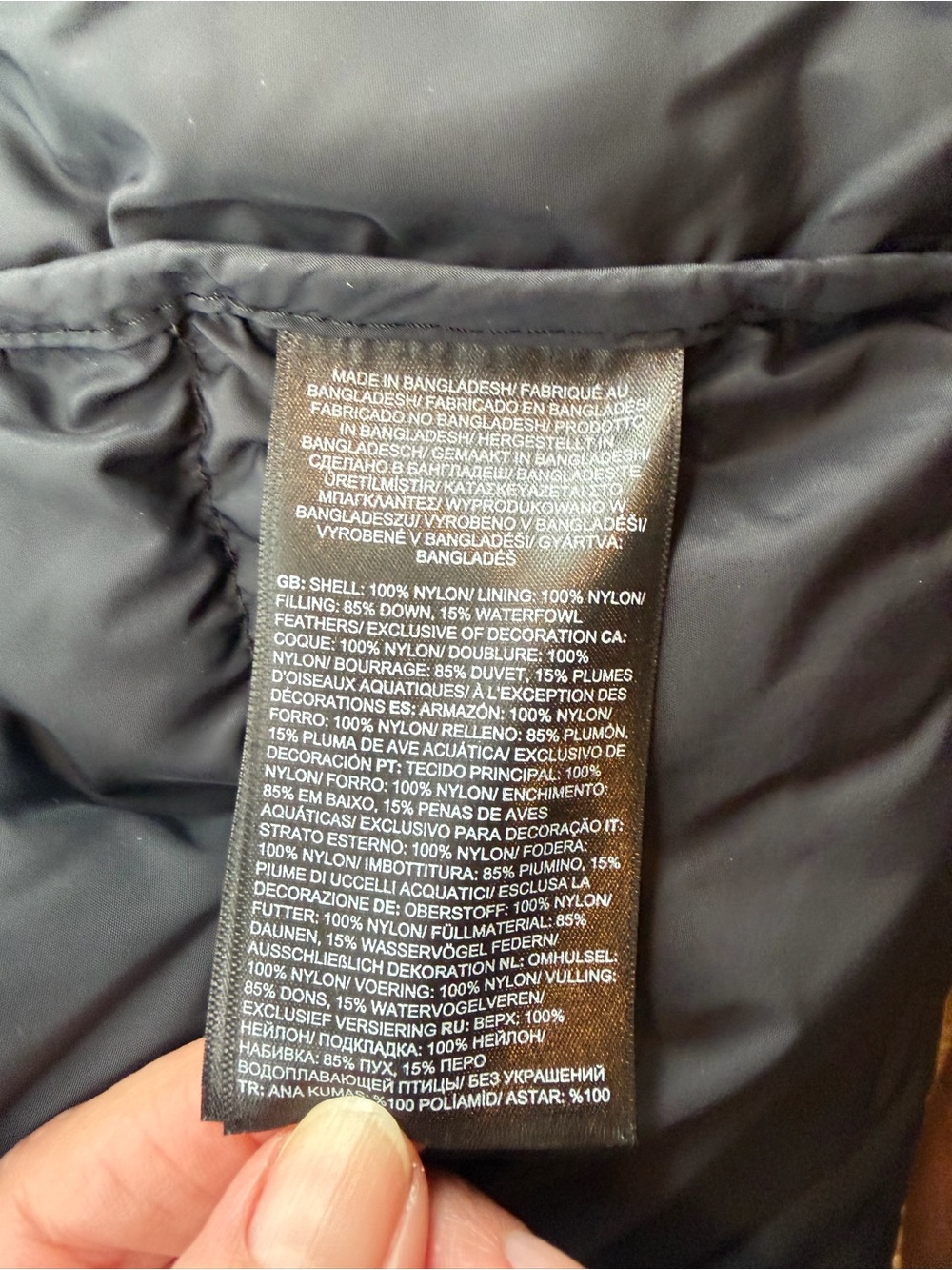 The North Face 1996 Retro Nuptse Black Women's Puffer Jacket Small - Picture 5 of 5